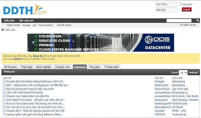 Diễn đàn website Tin học